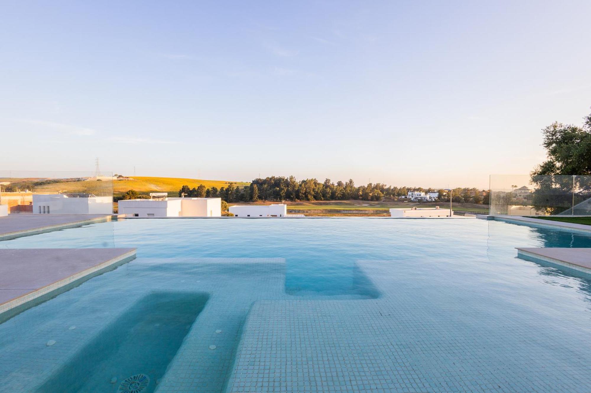 Apartamento piscina privada frente golf Jerez Jerez de la Frontera Esterno foto